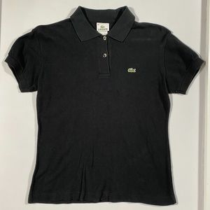Black Lacoste Polo Shirt Size 38